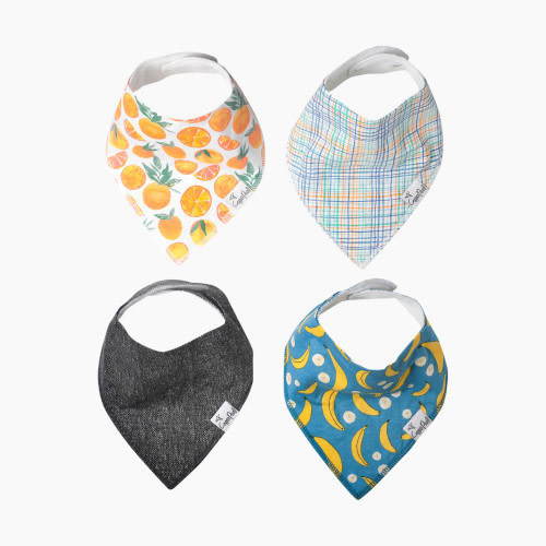 Copper Pearl 4 pack Bandana Bib Set - Citrus