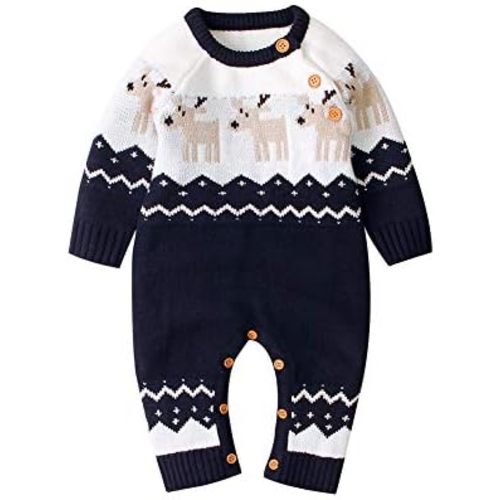 CIYCUIT Baby Boy Girl Christmas Outfit Newborn My First Christmas Onesie Sweater Clothes