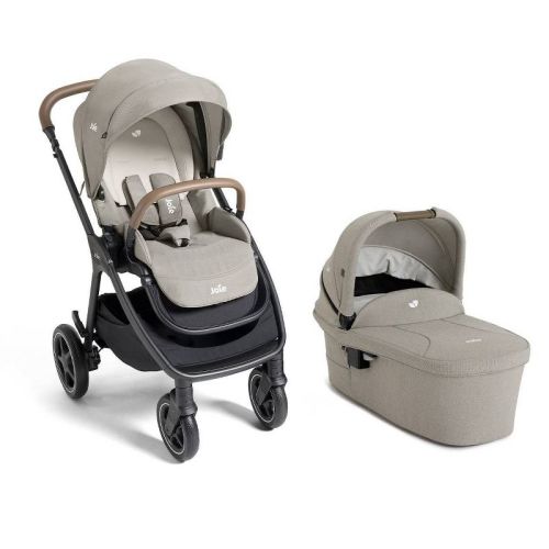 Joie Kava and Carry Cot Bassinet Full Size Stroller - Dove