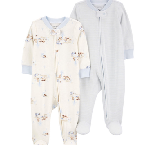 Baby 2-Pack 2-Way Zip Sleep & Plays