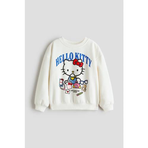 PRINTED BRUSHED-INSIDE SWEATSHIRT