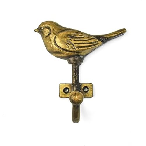 Bird Wall Hook Antique Animal Bird Iron Hook Vintage Iron Coat Hook Hanger for Hanging Coat Towel Hat Bags Cups Wall Mounted - 1 pc