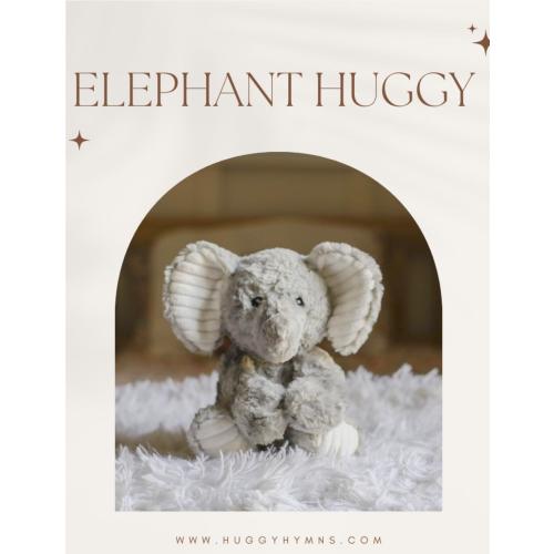 Musical Plush Elephant Toy: Plays Hymns, Rechargeable Battery