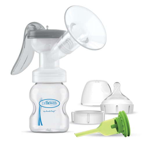 Dr. Brown's Manual Breast Pump with SoftShape Silicone Shields and Anti-Colic Baby Bottle, 5 oz/150 ml - Walmart.ca