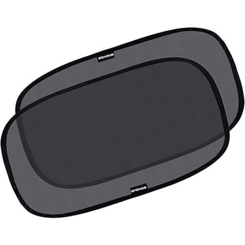 Enovoe Car Window Shade for Baby - (2 Pack) UV Protection Breathable Mesh Baby Window Covers - Sun Shade Blocker, Cling Windows Cover - Glare Shield and UV Rays Protection for Your Child - XL 25"x16"