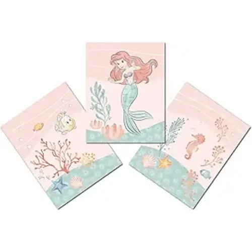Bedtime Originals Disney Baby The Little Mermaid 3-Piece Unframed Wall Art