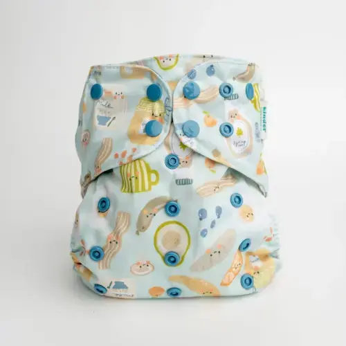 Food: Essentials Pocket Cloth Diaper with Athletic Wicking Jersey, Grows with your Baby