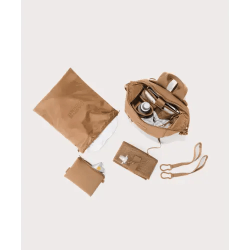Indi Diaper Backpack in Camel, Small