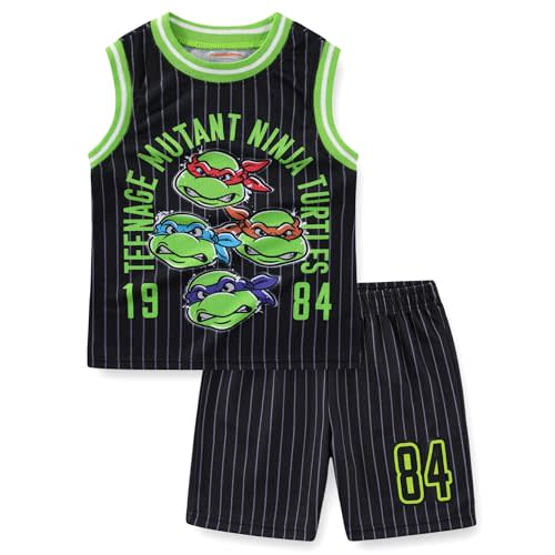 Nickelodeon Teenage Mutant Ninja Turtles Boys Tank Top and Short Set for Toddler and Big Kids