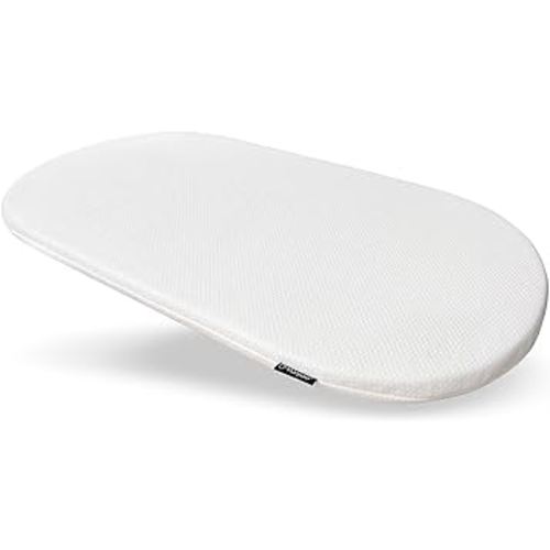 Foldable Baby Changing Pad. Moses Basket or Oval Bassinet Mattress Pad with Ultra Soft Cover. Replacement Diaper Changing Station Mattress. Changing Table Topper for Dresser. 31” x 16”
