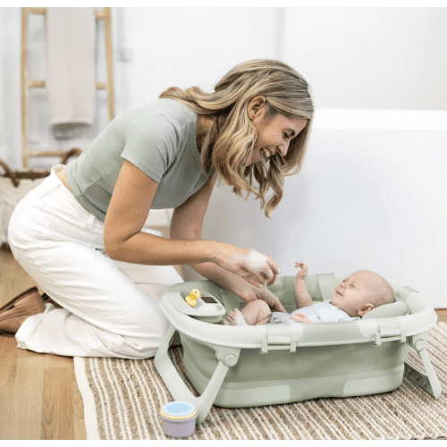 Fold'n Store 3 Stage Baby Bathtub - Sage Green