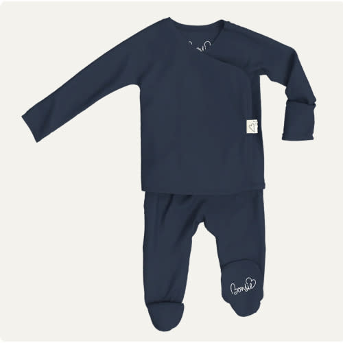 Footie - Midnight Blue – Bonsie Skin to Skin Babywear