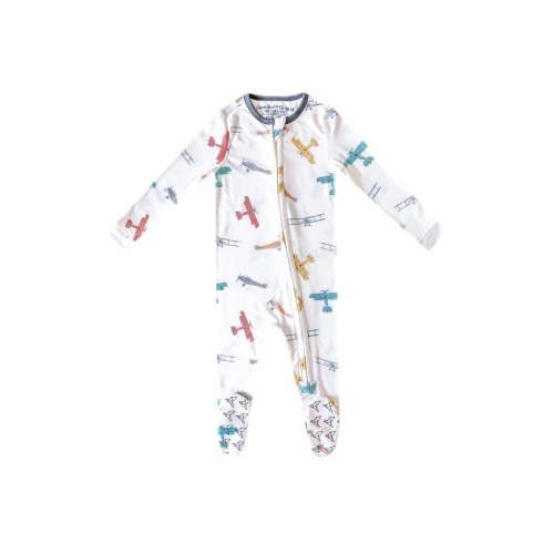 Zip-Up Footie Pajamas, 6-12M
