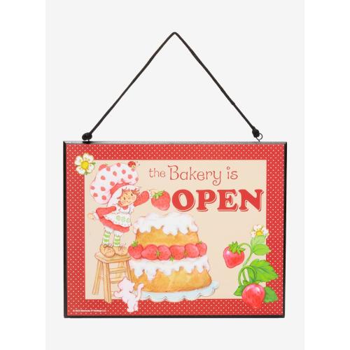 Strawberry Shortcake Bakery Open & Closed Double Sided Wall Sign