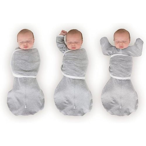 SwaddleDesigns 6-Way Omni Swaddle Sack Arms Up Swaddle for Newborn, More Options to Calm Startle Reflex, Improves Sleep