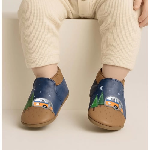 Under The Stars Soft Soles Dark Blue – Robeez