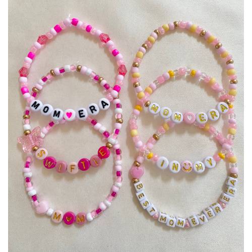 Mom Era Bracelets, Swiftie Mom Bracelet, Mother’s day Gift, Gift for Her, Gift for Mom