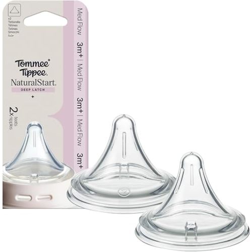 Tommee Tippee Natural Start Deep Latch Nipples, Medium