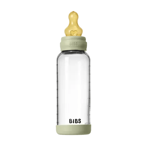 Baby Glass Bottle Set 240ml Latex - Sage