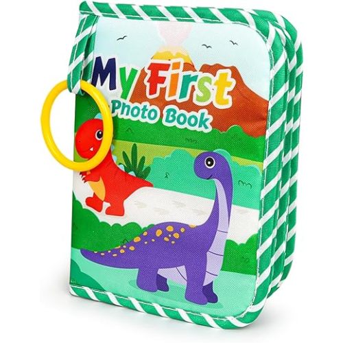 Baby First Family Photo Album Memory Book for Boys & Girls,My First Family Album with Mirror for 4x6 Baby Kids Toddlers Family Pictures-Perfect Gifts for Baby Shower Newborns Family Photos
