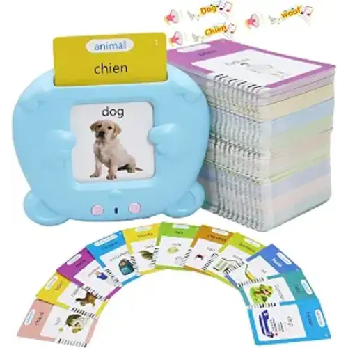 MAYAPHILOS English and French Talking Flash Cards with 510 Sight Words
