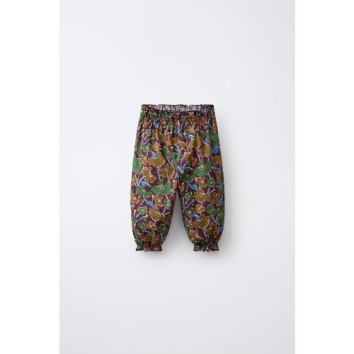 FLORAL PRINT BAGGY PANTS MADE WITH LIBERTY FABRIC - Multicolored | ZARA United States