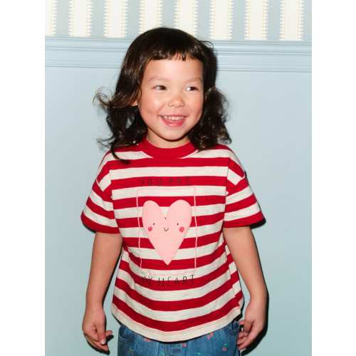 Red Heart Short Sleeve T-Shirt (3mths-7yrs)