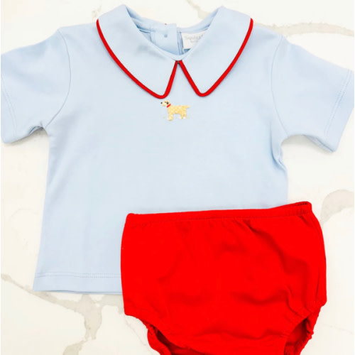 Mini Winston Collared Diaper Set | Posh Tots Children's Boutique