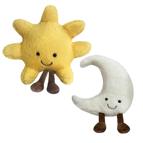 New Moon Sunshine Plush Toy Cute Smile Fun Filled Animal Pillow Soft Plush Toy for Children's Birthday Gift