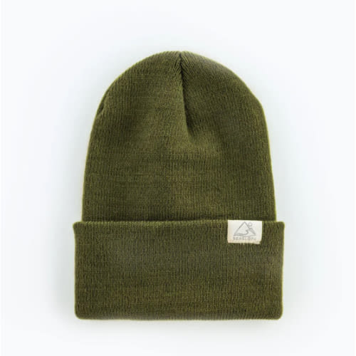 Knit Beanie Hat in Moss