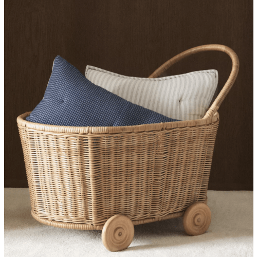 KIDS' RATTAN CART WITH WHEELS - BASKETS AND STORAGE - NEW COLLECTION - KIDS AND BABY | Zara Home United States of America