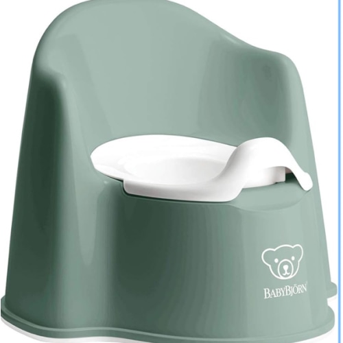 BabyBjörn Potty Chair, Deep green/White