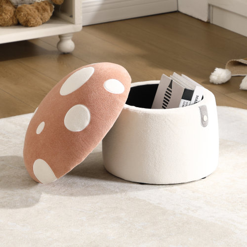 George Oliver Mushroom Kids Ottoman With Storage & Reviews | Wayfair