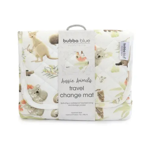 Bubba Blue Travel Change Mat Aussie Animals | Baby Bunting AU