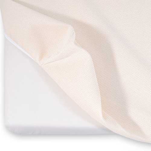 Breathable Crib Mattress Cover - Machine Washable Airflow Layer with Waterproof Backing and Snug, Secure Fit