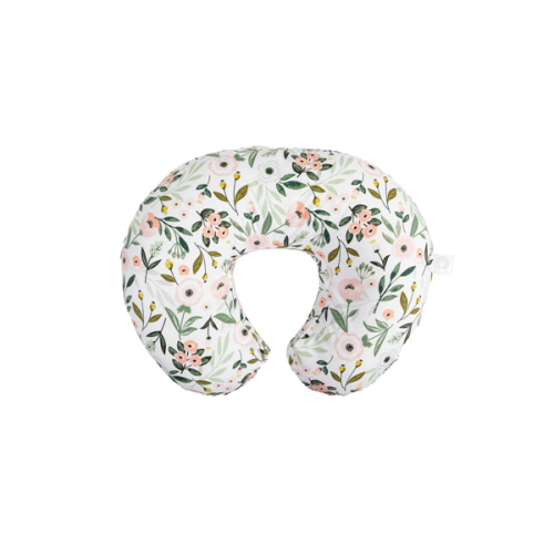 Boppy Original Nursing Pillow, Pink Garden, Ergonomic Nursing Essentials for Bottle and Breastfeeding, Firm Fiber Fill, with Removable Pillow Cover