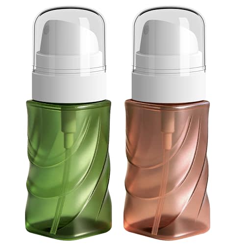 RNOAFMU Small Spray Bottle 2Pack, 2oz/60ml Travel Size | Mini Fine Mist Spray Bottles, Plastic Leakproof & Refillable Empty Spray Bottle for Toners, Face, Hair, Plant and Cleaning