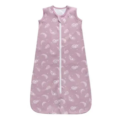 100% Organic Cotton 0.5tog Sleep Sack - Feather Mauve – Owlivia