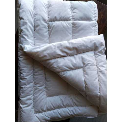 Merino Wool Kids Duvet, Handmade Toddler Comforter, 100% Cotton Shell, All Season Bedding, Plastic-Free Wool Quilt
