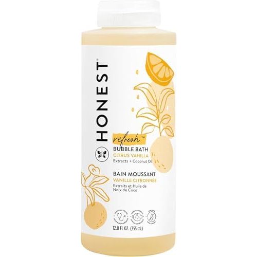 The Honest Company Bubble Bath, Tear-Free, Citrus Vanilla Refresh, 12 fl oz