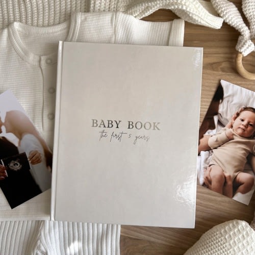 Baby memory book first year, Baby shower gift - the first 5 years baby book growing up
