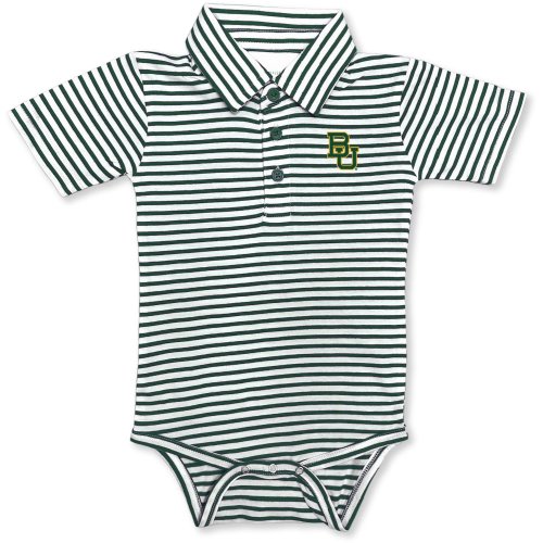 Atlanta Hosiery Company Infant Boys' Baylor University Stripe Polo Creeper