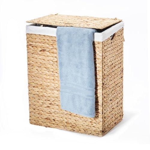Seville Classics Brown Water Hyacinth Laundry Hamper WEB601 at Lowes.com