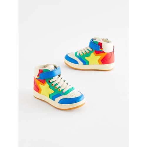 Little Bird by Jools Oliver Multi Bright Star Hi-Top Trainers