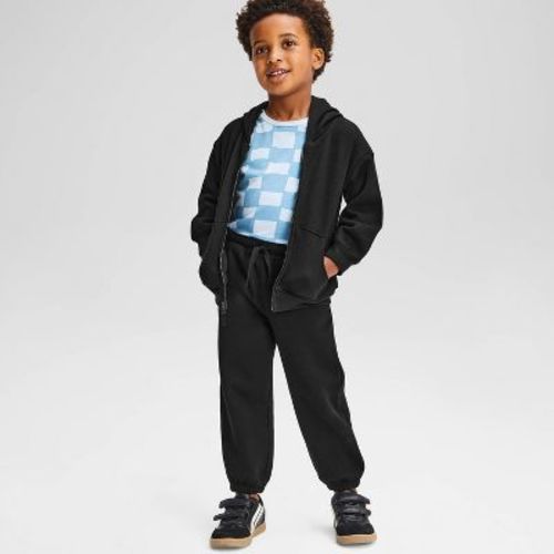 Toddler Boys' Fleece Jogger Pants - Cat & Jack™ Black 2T
