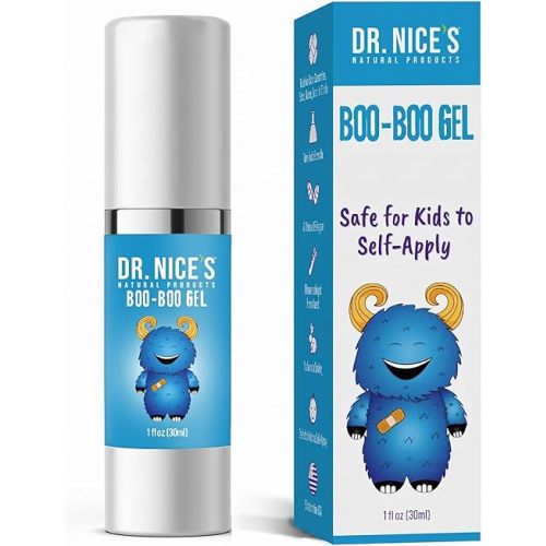 DR. NICE'S Boo-boo Gel for Kids | for Minor Cuts, Bumps and Bruises, Scrapes, Wounds, Chafe, Burns | Topical First-aid Hydrogel (30 ML)