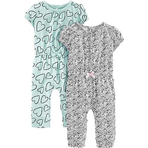 Simple Joys by Carter's Baby Boys' 2- Pack Jumpsuits