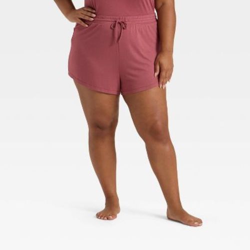 Women's Jersey Pajama Shorts - Auden™ Rose Pink 1X