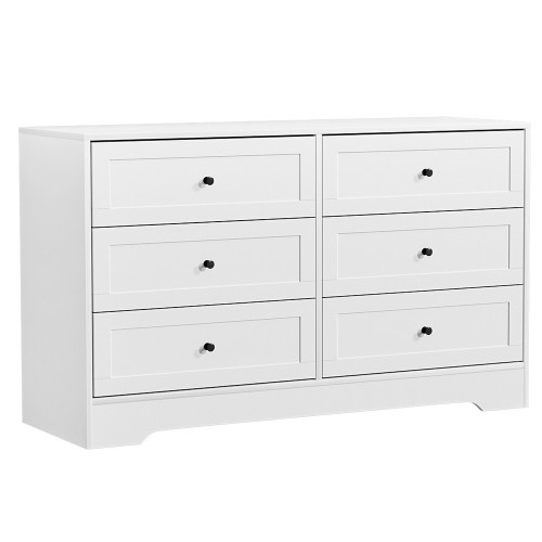 Artiss 6 Chest of Drawers Tallboy Cabinet - LEIF White