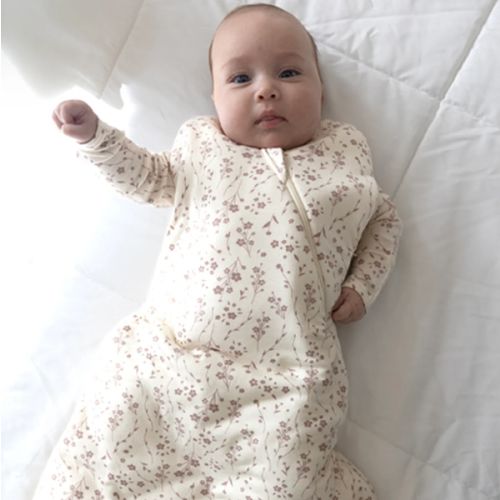 Posie Mauve 1.0 TOG Bamboo Viscose Swaddle Sleep Sack | günamüna